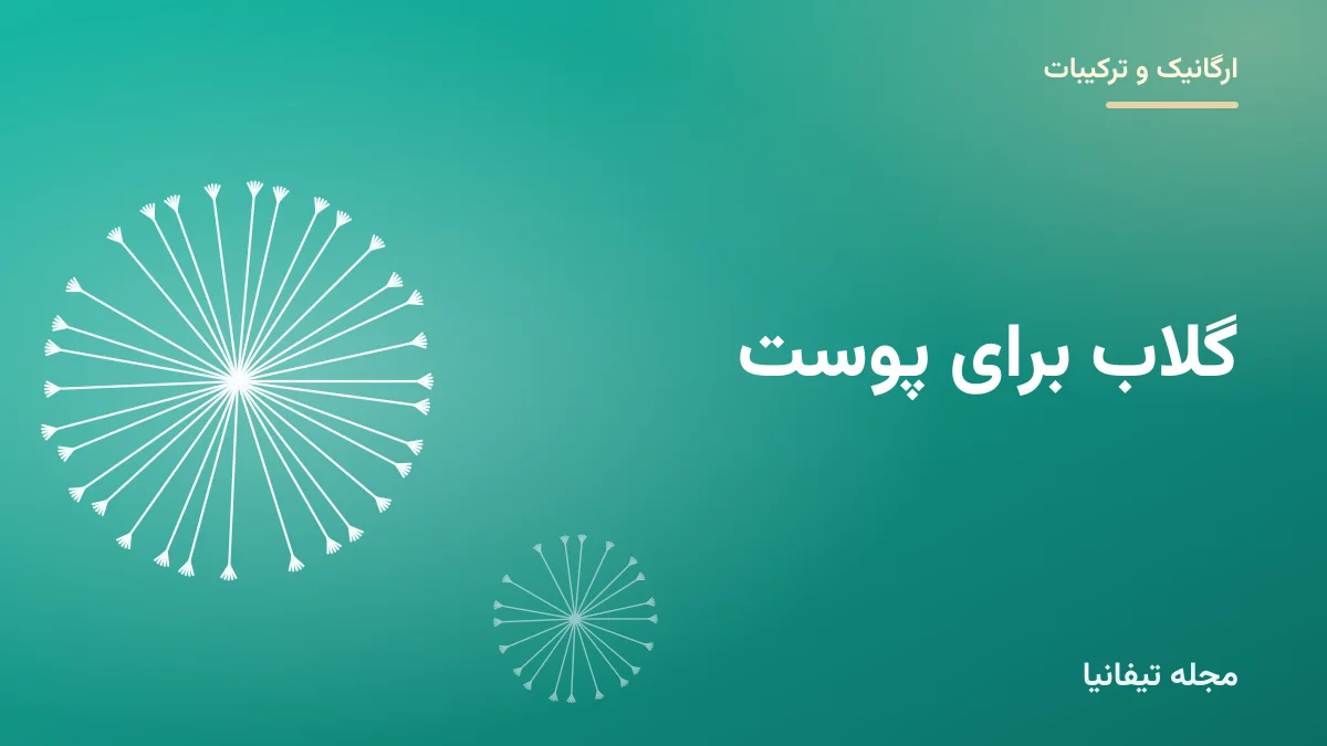 تصویر شاخص مقاله «گلاب برای پوست: فواید، روش استفاده و تفاوت با تونر»